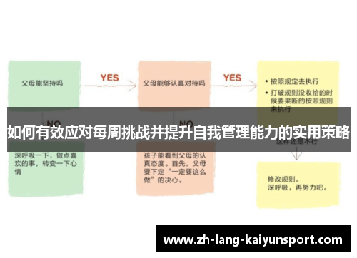 如何有效应对每周挑战并提升自我管理能力的实用策略