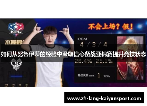 如何从努鲁伊莎的经验中汲取信心备战亚锦赛提升竞技状态